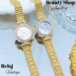 Nuevos modelos de reloj vintage de dama en oro chino