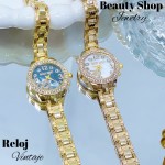 Nuevos modelos de reloj vintage de dama en oro chino