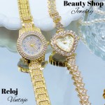 Nuevos modelos de reloj vintage de dama en oro chino