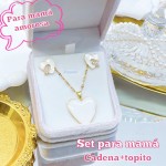 Set de cadena+topito para mamá 