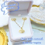 Set de cadena+topito para mamá 