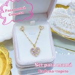 Set de cadena+topito para mamá 