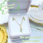 Set de cadena+topito para mamá 