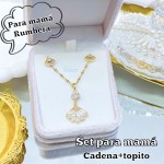 Set de cadena+topito para mamá 
