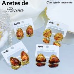 #Ay aretes en tendencia con efecto nacarado 