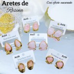 #Ay aretes en tendencia con efecto nacarado 