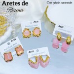 #Ay aretes en tendencia con efecto nacarado 