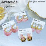 #Ay aretes en tendencia con efecto nacarado 