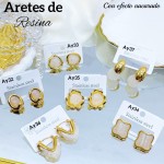 #Ay aretes en tendencia con efecto nacarado 