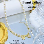 #1 collares con perlas y balines 13& (2.35*)
