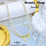 #1 collares con perlas y balines 13& (2.35*)