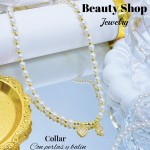 #1 collares con perlas y balines 13& (2.35*)