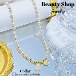 #1 collares con perlas y balines 13& (2.35*)