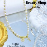 #1 collares con perlas y balines 13& (2.35*)