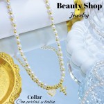 #1 collares con perlas y balines 13& (2.35*)