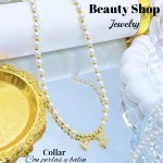 #1 collares con perlas y balines 13& (2.35*)