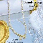 #1 collares con perlas y balines 13& (2.35*)
