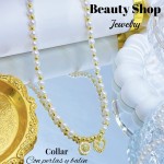 #1 collares con perlas y balines 13& (2.35*)