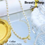 #1 collares con perlas y balines 13& (2.35*)