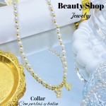 #1 collares con perlas y balines 13& (2.35*)