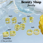 Nuevos modelos de argollitas con perlas 4& (0.65*) Nuevos modelos de argollitas con perlas 4& (0.65*)