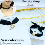 Nueva tendencia gargantilla+pulsera 