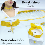 Nueva tendencia gargantilla+pulsera 