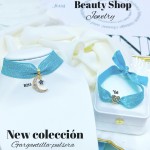 Nueva tendencia gargantilla+pulsera 