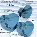 Cajas de regalo en forma de corazón con lazo te incluye 3 tamaños 
