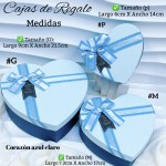 Cajas de regalo en forma de corazón con lazo te incluye 3 tamaños 