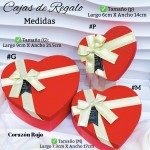 Cajas de regalo en forma de corazón con lazo te incluye 3 tamaños 