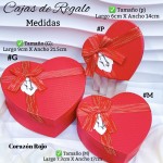 Cajas de regalo en forma de corazón con lazo te incluye 3 tamaños 