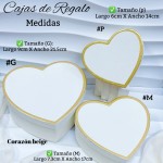 Cajas de regalo en forma de corazón te incluye 3 tamaños 