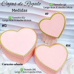 Cajas de regalo en forma de corazón te incluye 3 tamaños 