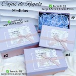 Cajitas de regalo cuadrada con lazo te incluye 3 piezas 
