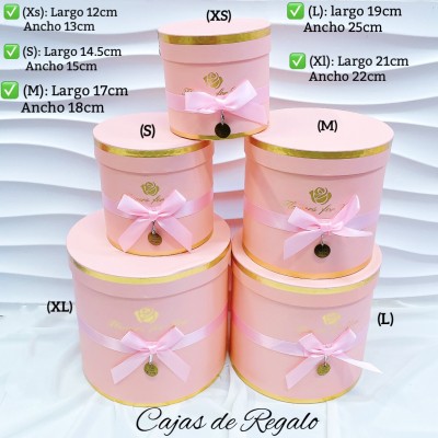 Cajas de regalo redonda te incluye 5 piezas 
