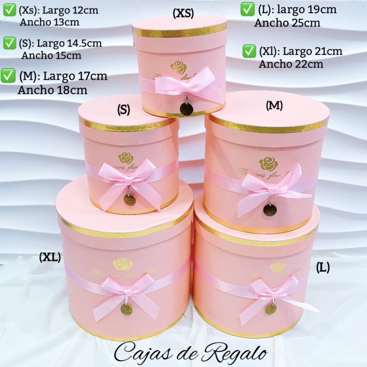 Cajas de regalo redonda te incluye 5 piezas 