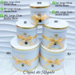 Cajas de regalo redonda te incluye 5 piezas 