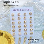 Paquete de topitos en acero inoxidable 36&