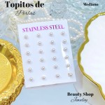 Paquete de topitos de perlas &18 Paquete de topitos de perlas &18