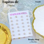 Paquete de topitos de perlas &18 Paquete de topitos de perlas &18