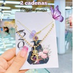 2 cadenas de graduación y tarjeta 