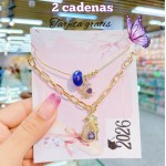 2 cadenas de graduación y tarjeta 