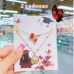2 cadenas de graduación y tarjeta 