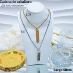 Nuevos modelos de cadenas para caballero en acero inoxidable 