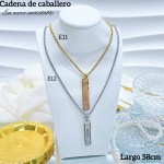Nuevos modelos de cadenas para caballero en acero inoxidable 