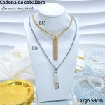 Nuevos modelos de cadenas para caballero en acero inoxidable 