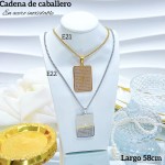 Nuevos modelos de cadenas para caballero en acero inoxidable 