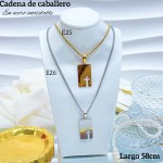 Nuevos modelos de cadenas para caballero en acero inoxidable 