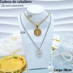 Nuevos modelos de cadenas para caballero en acero inoxidable 